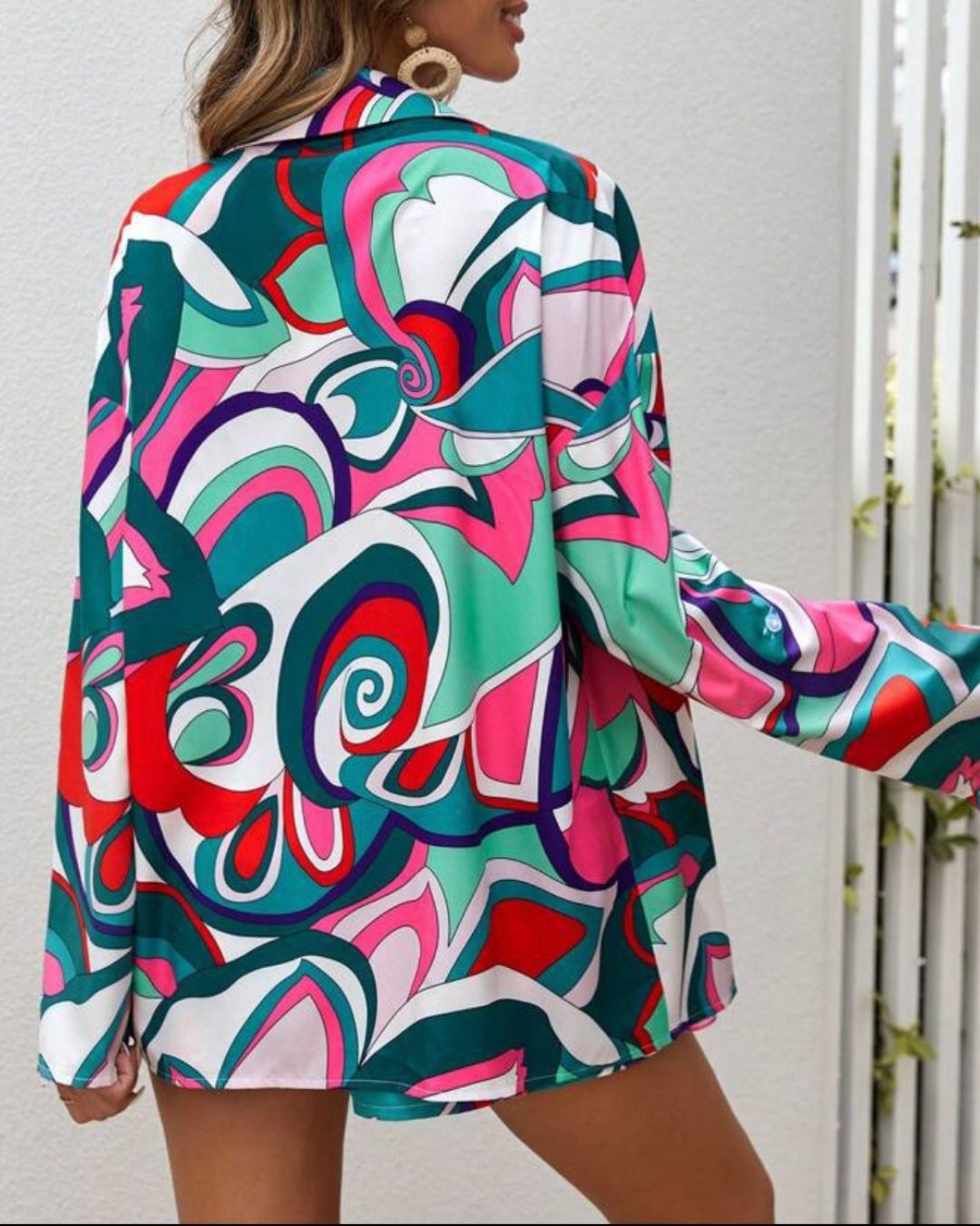 Allover Print Drop Shirt & Short Co-Ords-2PCS (Multi Color)