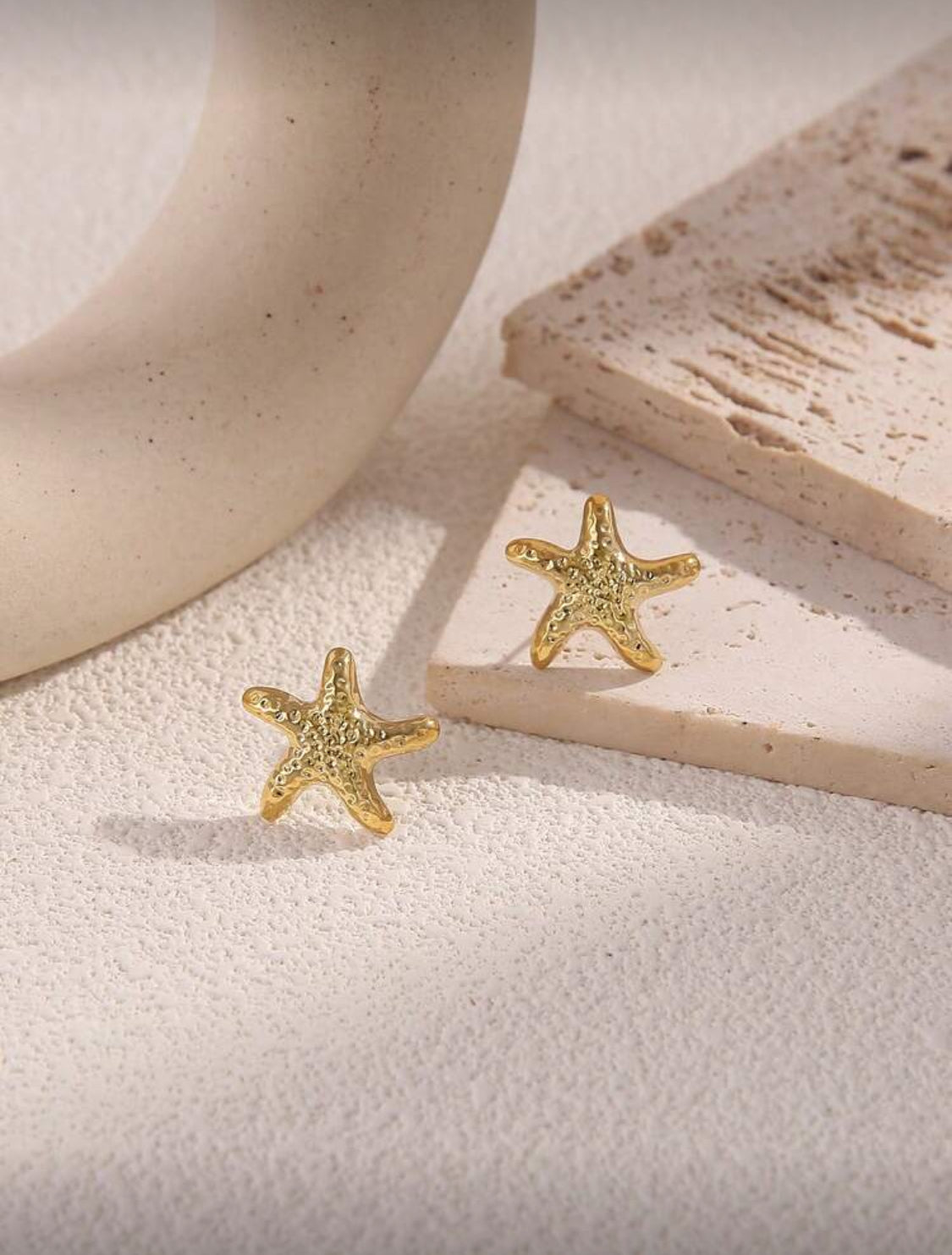 Starfish Earrings (Gold)