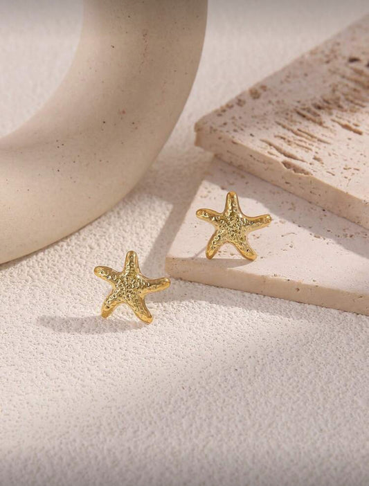 Starfish Earrings (Gold)