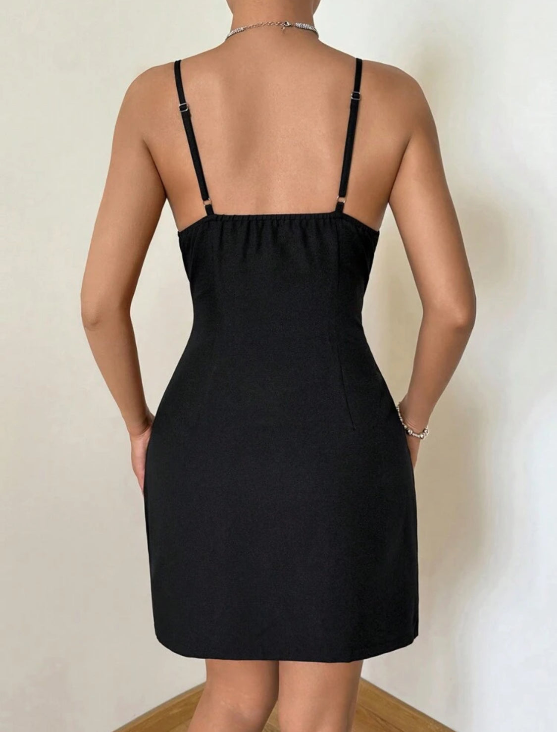 Crystal Bustier Heart Shape Dress (Black)